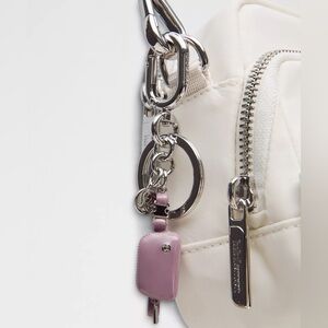 Lululemon Everywhere Belt Bag Charm Keychain- Lavender Lux/Silver